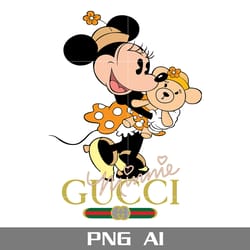 minie gucci logo png, gucci brand logo png, minnie mouse png, disney gucci png, ai digital file