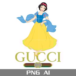snow white gucci logo png, gucci brand logo png, snow white png, disney gucci png, ai digital file