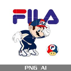 super mario fila png, fila logo png, super mario png, fashion brand png, ai digital file