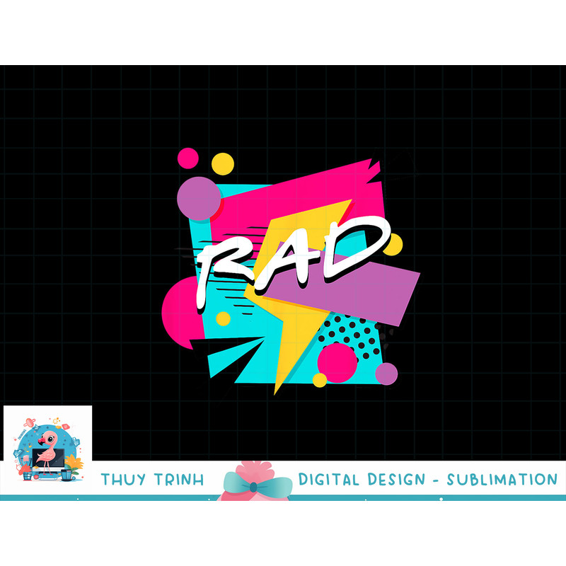 Totally Rad 80 s 90 s Tee Retro 1980s 1990s Halloween Party png, sublimation copy.jpg