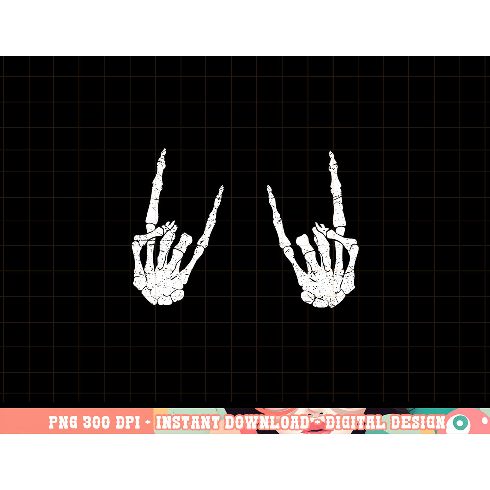 Trendy Halloween Skeleton Rocker Graphic Costume T Shirt png, sublimation copy.jpg