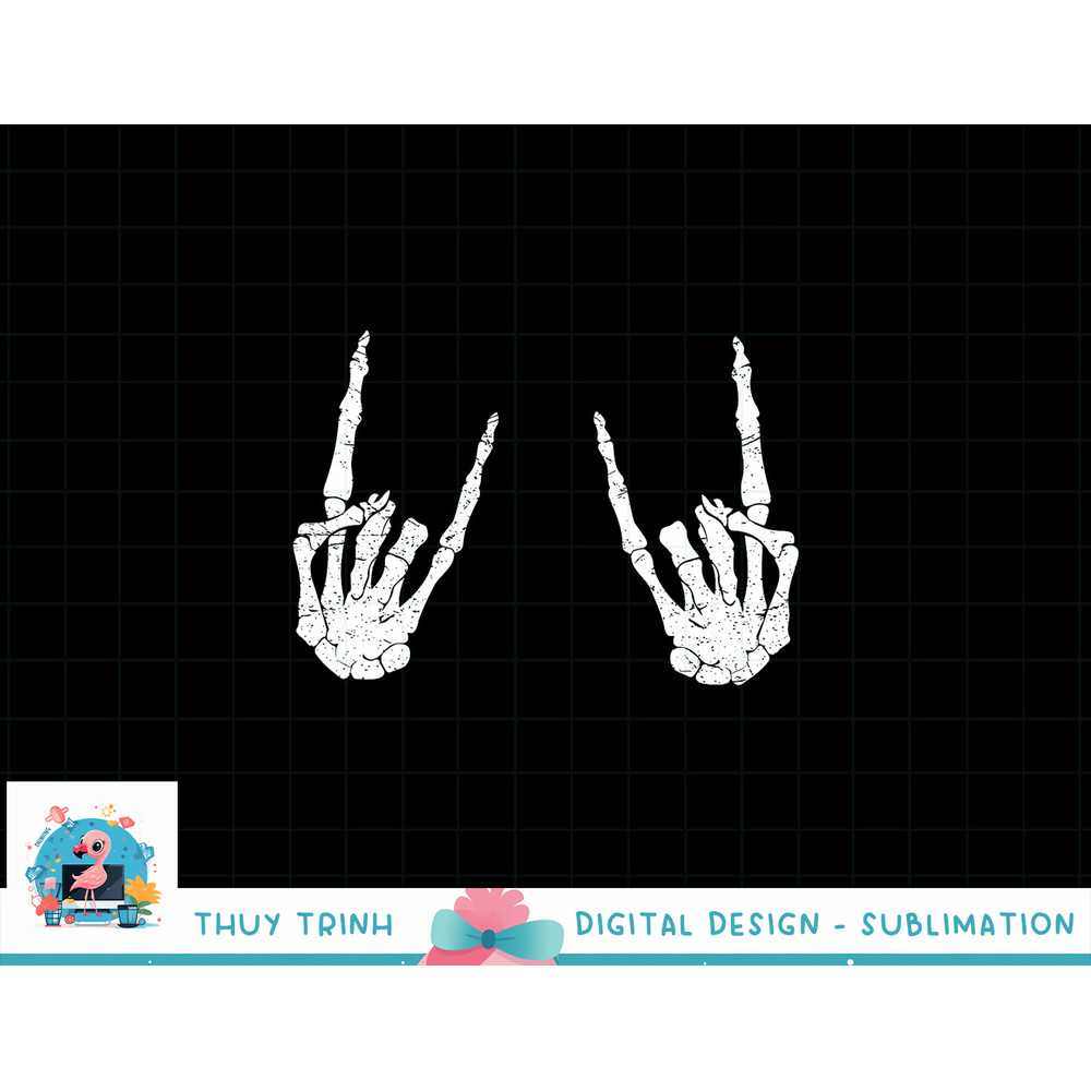 Trendy Halloween Skeleton Rocker Graphic Costume T Shirt png, sublimation copy.jpg