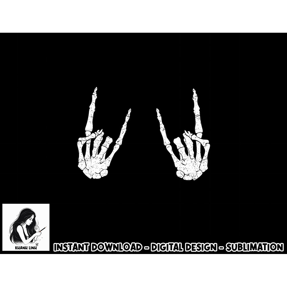 Trendy Halloween Skeleton Rocker Graphic Costume T Shirt png, sublimation copy.jpg