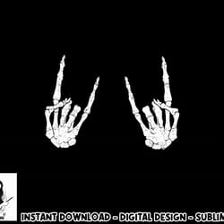 trendy halloween skeleton rocker graphic costume t shirt png, sublimation copy