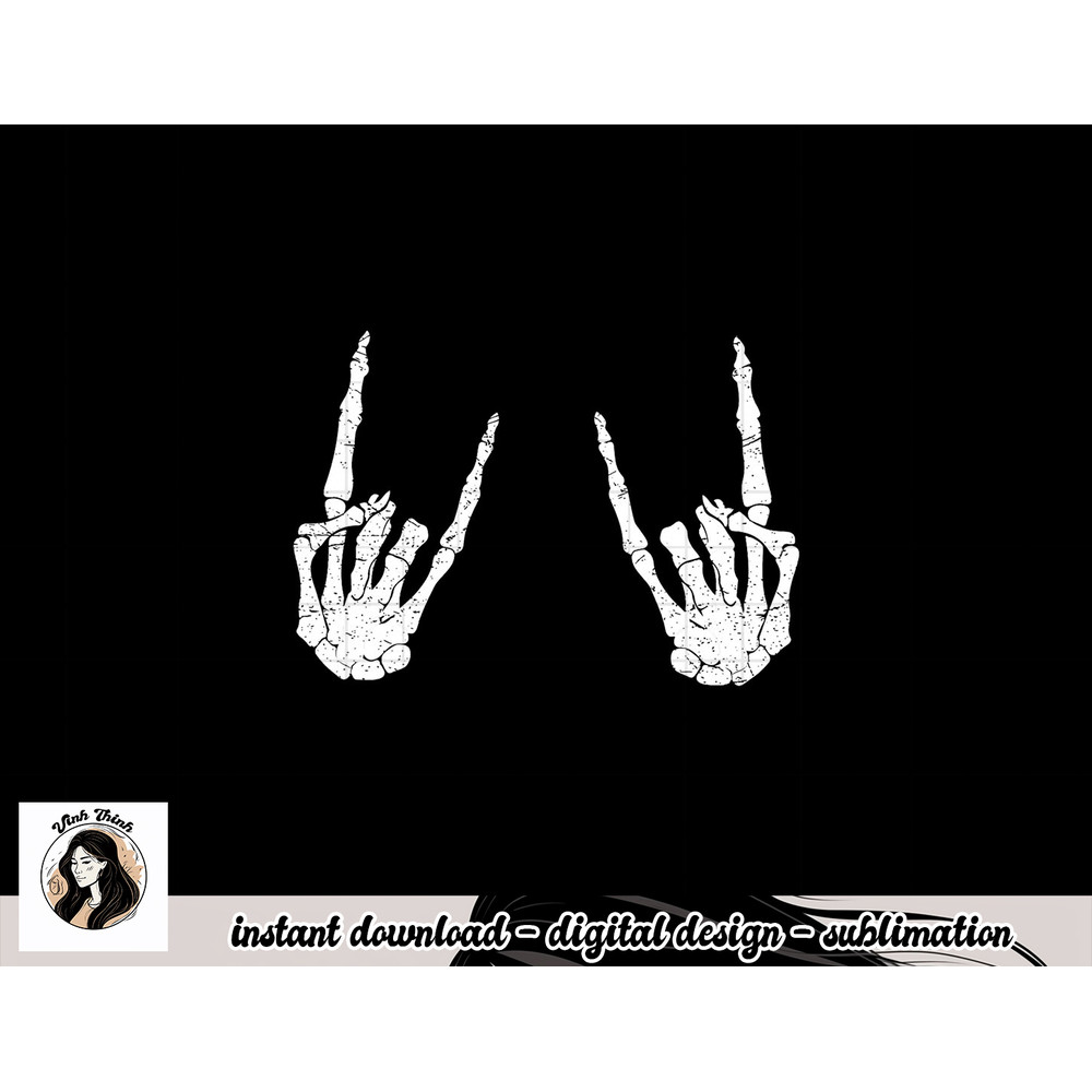 Trendy Halloween Skeleton Rocker Graphic Costume T Shirt png, sublimation copy.jpg