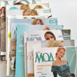 Set 10 sewing Fashion Magazine Russian language