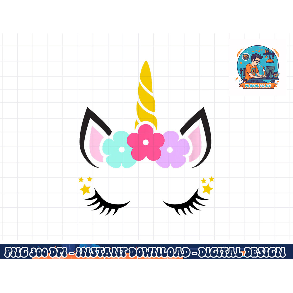 Unicorn Face Birthday png, sublimation copy.jpg