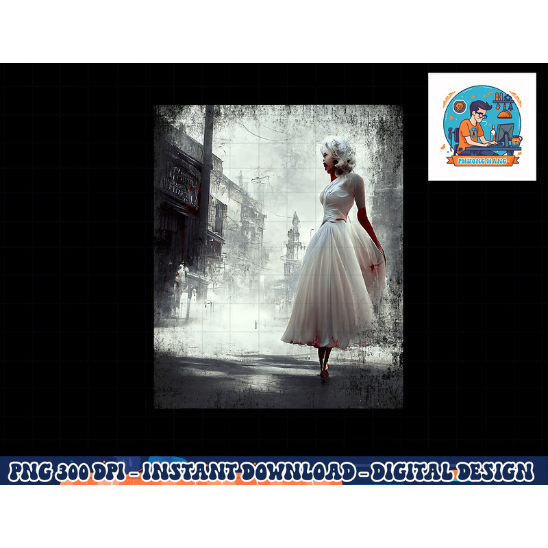Vampire Marylin Vintage Horror Halloween Art Retro Movies png, sublimation copy.jpg