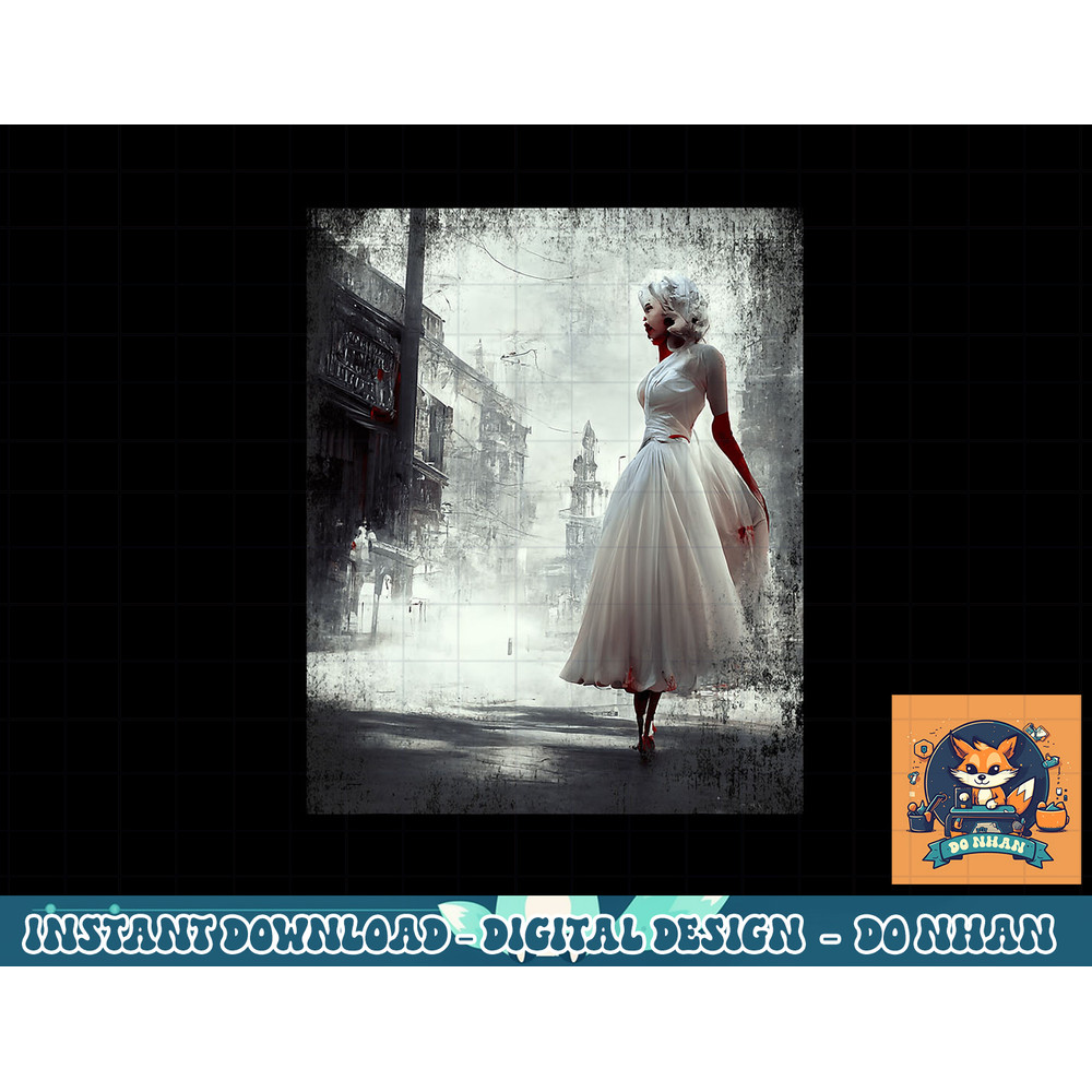 Vampire Marylin Vintage Horror Halloween Art Retro Movies png, sublimation copy.jpg