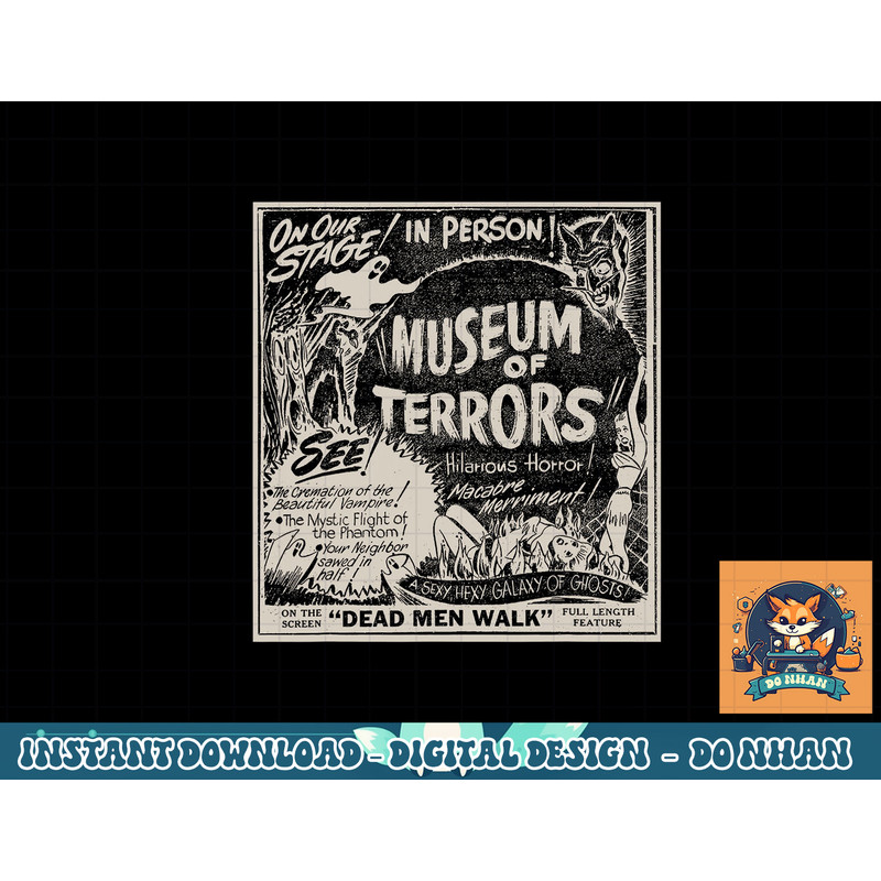 Vintage Halloween Slasher Horror Movie Museum of Terrors png, sublimation copy.jpg