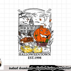 vintage halloween town men women gift png, sublimation copy