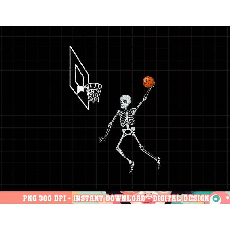 Vintage Skeleton Basketball Player Dunking Hoop Halloween png, sublimation copy.jpg