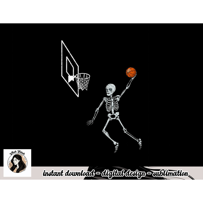 Vintage Skeleton Basketball Player Dunking Hoop Halloween png, sublimation copy.jpg