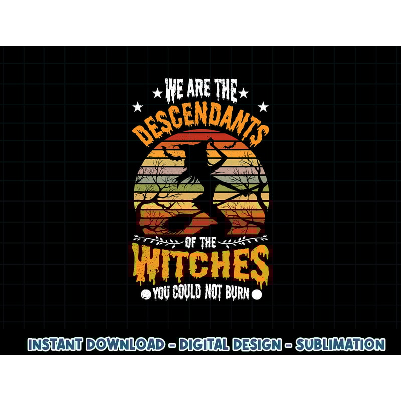 We Are The Descendants Of Witches You Could Not Burn Funny png, sublimation copy.jpg