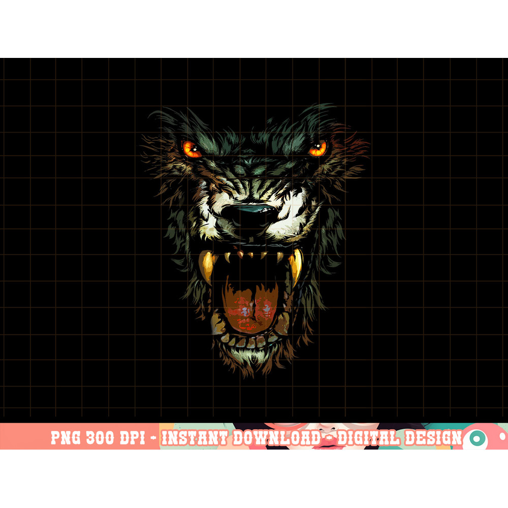 Werewolf Face Lycan Gothic Horror Occult Scary Halloween png, sublimation copy.jpg