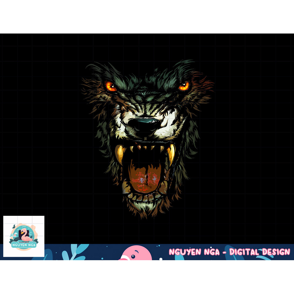 Werewolf Face Lycan Gothic Horror Occult Scary Halloween png, sublimation copy.jpg