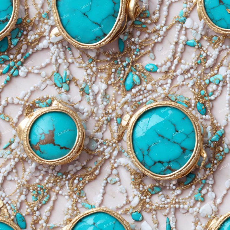 Shabby Chic Turquoise and Gold Chains 42.jpg