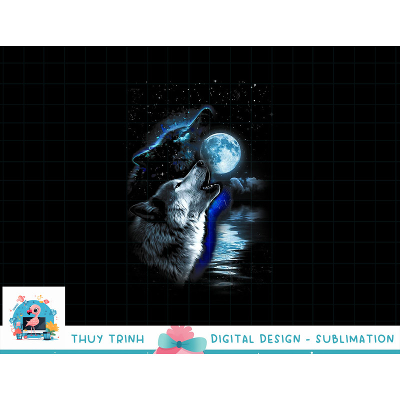 Wolf Moon Lake Wolf Howling Full Moon Wolf Graphics Design png, sublimation copy.jpg
