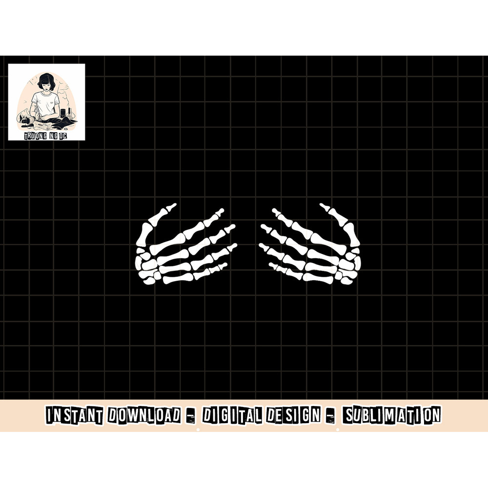 Womens Skeletal hands on chest Breasts Witches Gift png, sublimation copy.jpg