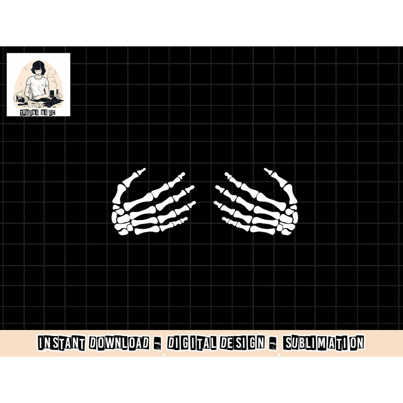 Womens Skeletal hands on chest Breasts Witches Gift png, sublimation copy.jpg