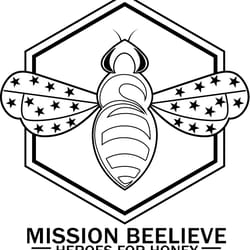 mission beelieve heroes for honey badge line art vector file black white vector outline or line art file
