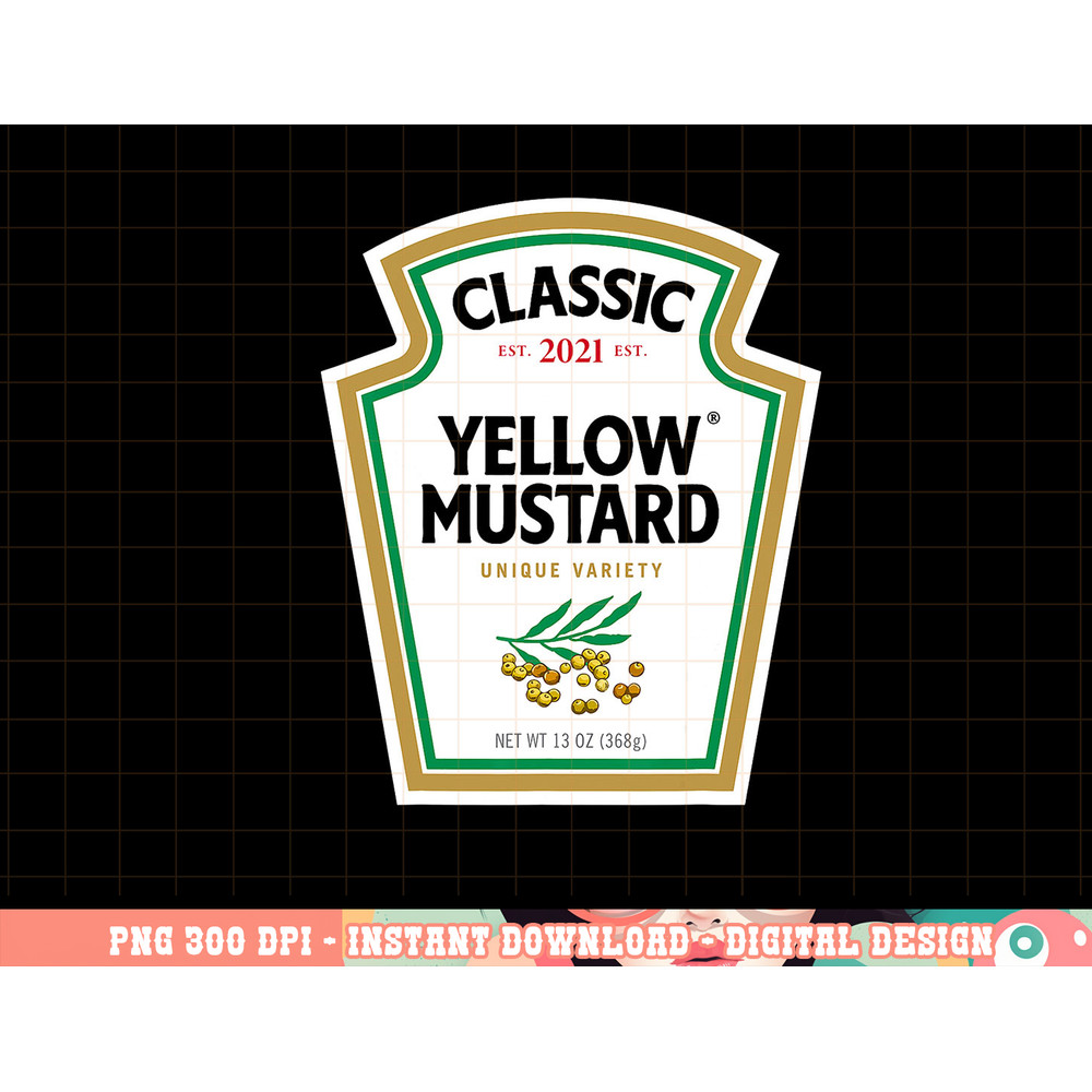 Yellow Mustard DIY Halloween Costume Matching Group Mustard png, sublimation copy.jpg