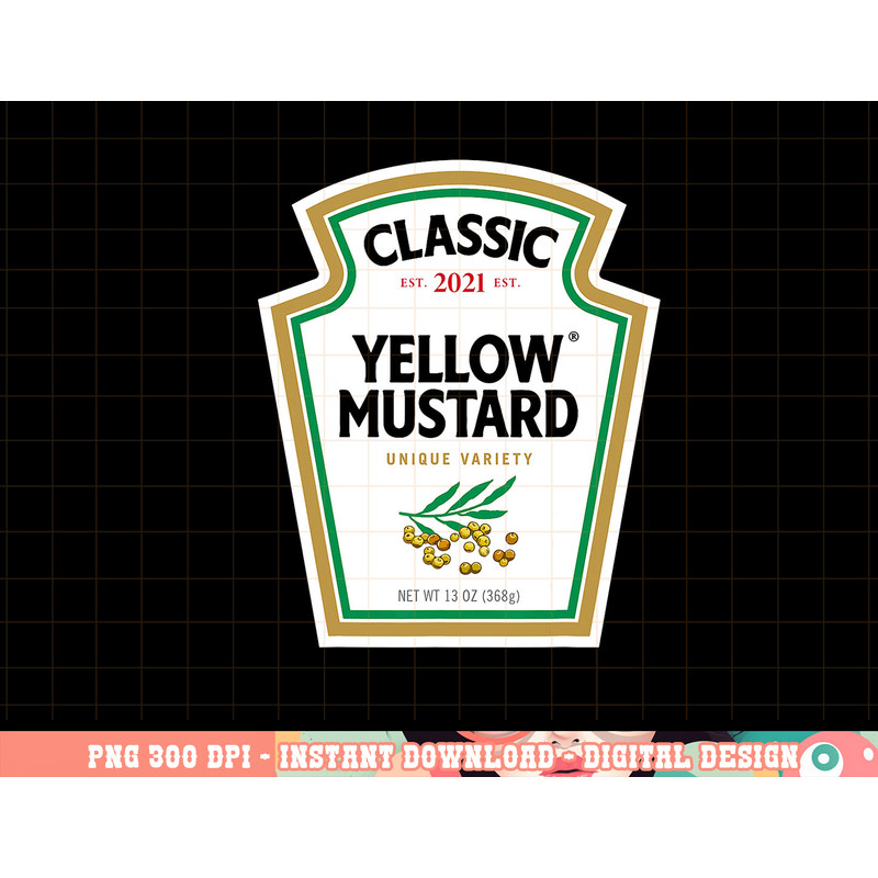 Yellow Mustard DIY Halloween Costume Matching Group Mustard png, sublimation copy.jpg