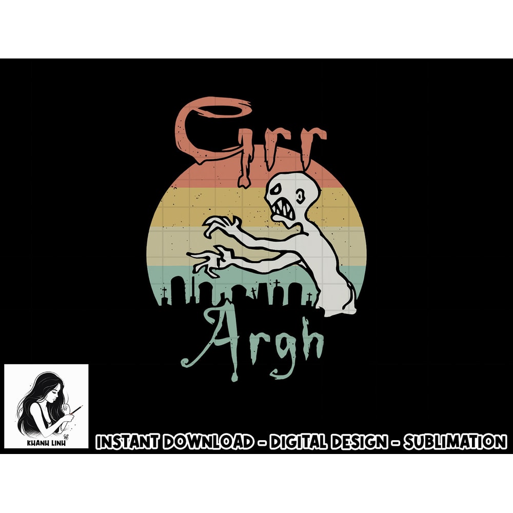 Zombie Dead Mummy Grr Argh Halloween Retro Design png, sublimation copy.jpg