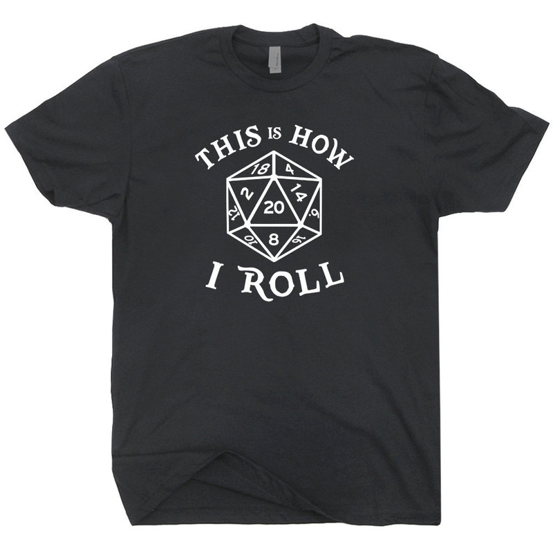 20 Sided Dice T Shirt Dungeons Geek T Shirts and Magic Dragons Dungeon Master Tee Nerdy Gathering Gift For The Fantasy RPG Player Gamer - 2.jpg