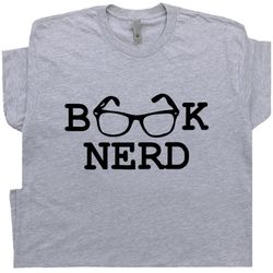book nerd t shirt cool book tee funny reading geek humor cute reader shirts for nerdy women men kids literary quote lite