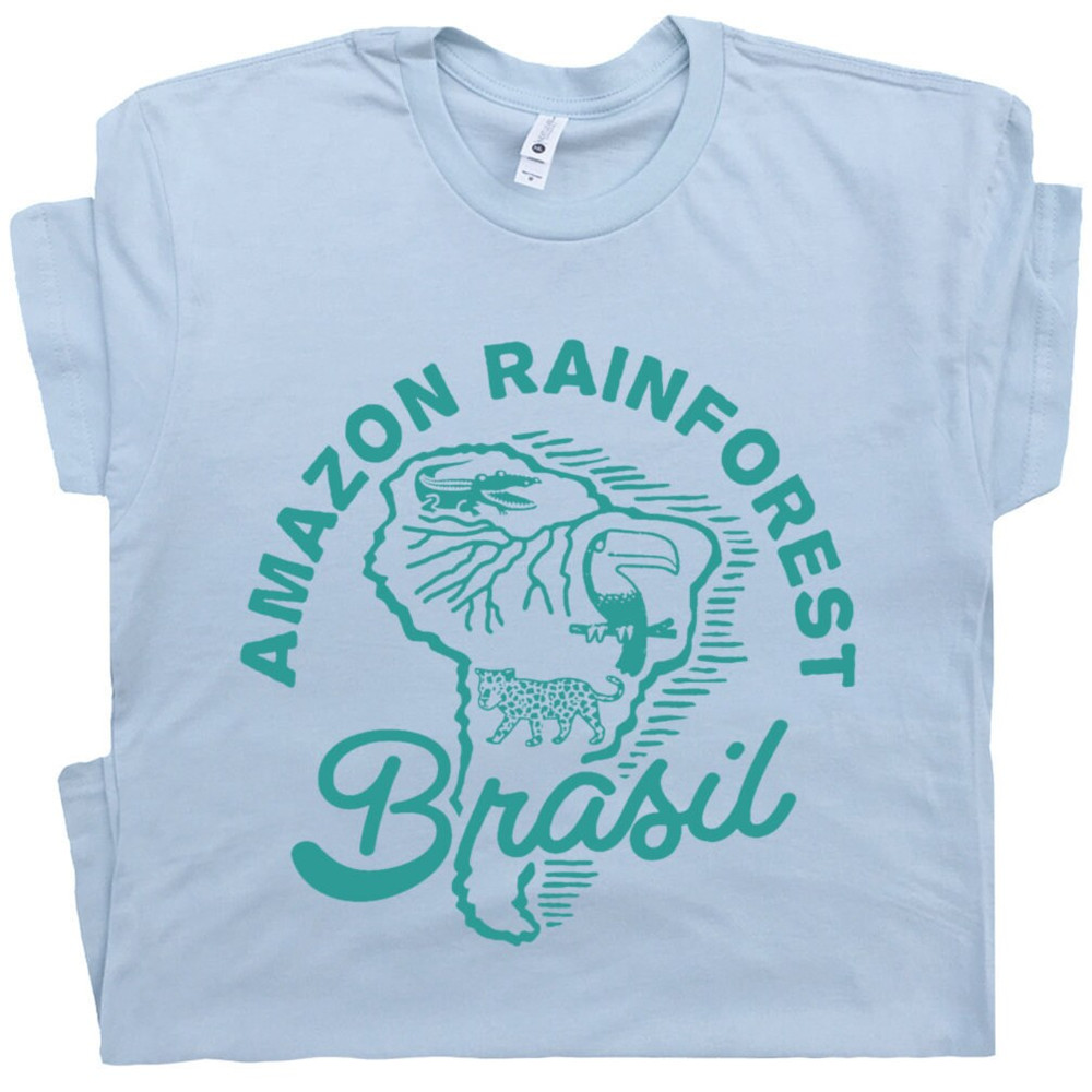 Brazil T Shirt Amazon Rainforest T shirt Amazon River Shirt Vintage Travel Shirts Kayaking T Shirt Canoe National Park Destination Adventure - 1.jpg