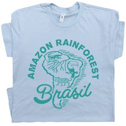 brazil t shirt amazon rainforest t shirt amazon river shirt vintage travel shirts kayaking t shirt canoe national park d