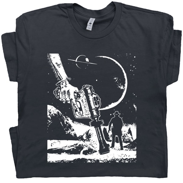 Cosmic Cowboy T Shirt Alien Outlaw T Shirt Retro Space Ufo Tee Cool Rodeo Graphic Shirts Saturn Landscape Vintage Southwest Theme Shirts - 1.jpg