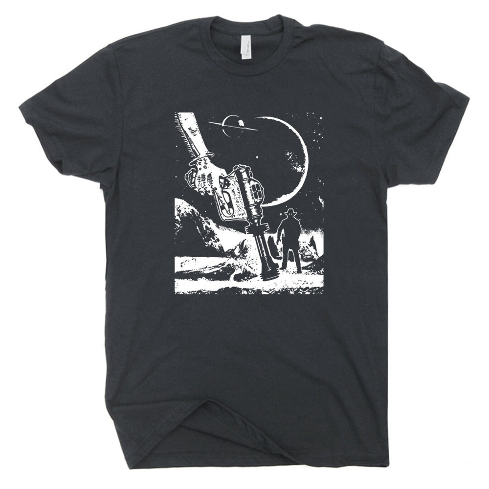 Cosmic Cowboy T Shirt Alien Outlaw T Shirt Retro Space Ufo Tee Cool Rodeo Graphic Shirts Saturn Landscape Vintage Southwest Theme Shirts - 2.jpg