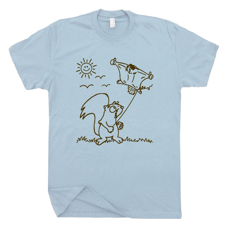 Flying Squirrel T Shirt Funny Shirts for Men Women Kids Cool Graphic Tee Cute Squirrel Shirts Vintage T Shirt Retro Cartoon Unique Design - 2.jpg