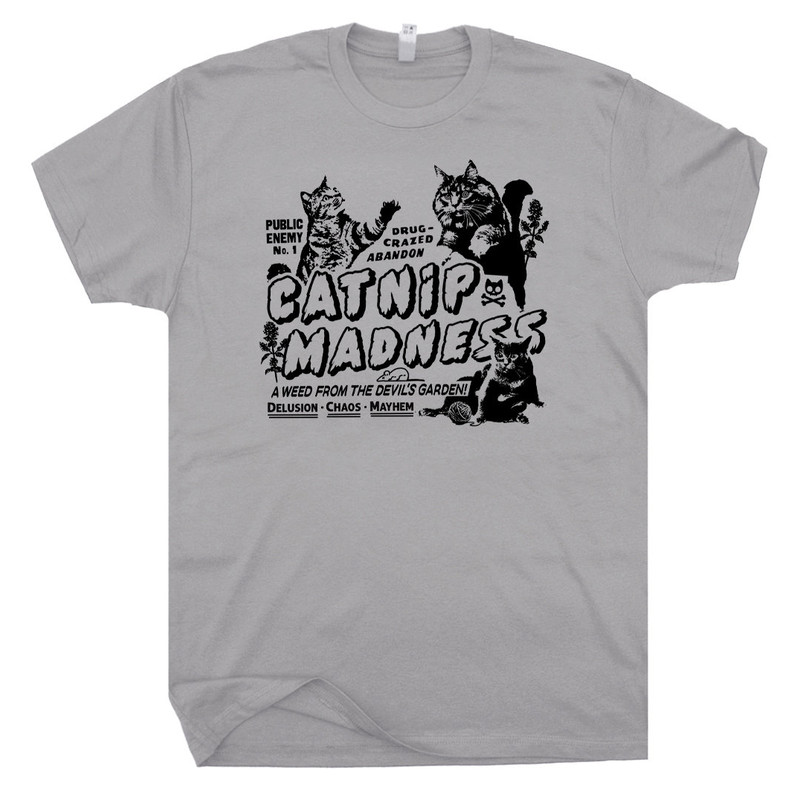 Funny Cat Shirts for Women Men Catnip Madness Cute Cat Shirts Funny Shirts with Cats Crazy Shirts Cool Graphic T Shirts Vintage Kitten Tees - 2.jpg