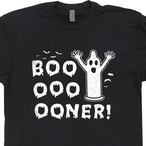 Funny Halloween T Shirt Boner Ghost Shirt Offensive Halloween Shirt Creepy Halloween Tee Condom Shirt Rude Saying Sexual Sex Slogan Graphic - 1.jpg