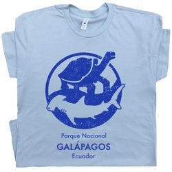 galapagos island t shirt vintage science national park shirt wildlife cool graphic shirts for men women kids charles dar