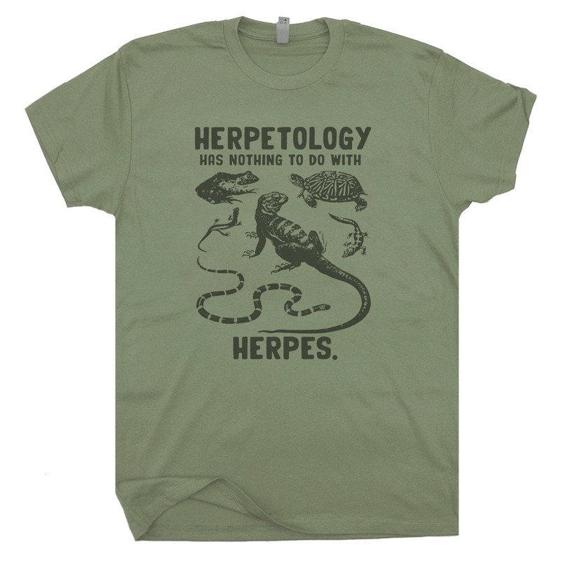 Herpetology T Shirt Funny Snake Handling Weird Shirts for Men Women Reptile Frog Tshirt Cool Herping Shirts Herpetologist Alligator Shirts - 2.jpg