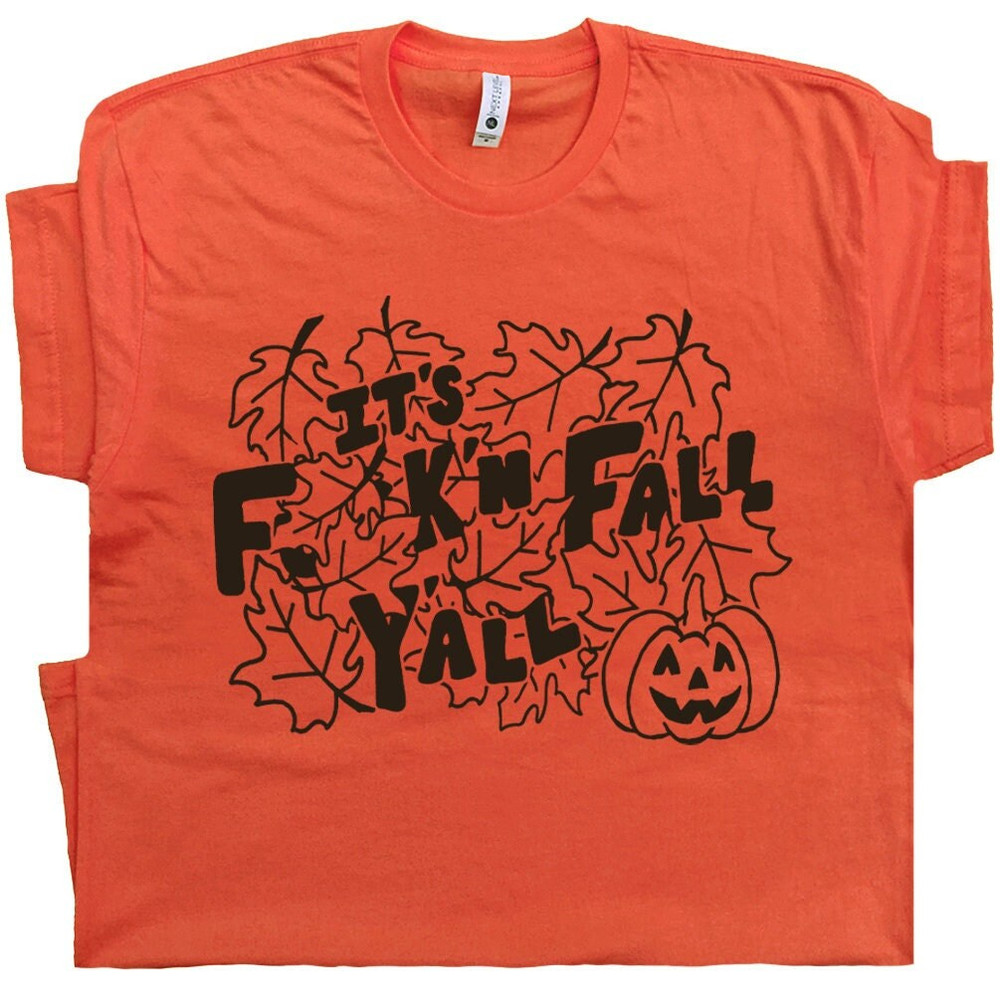 It's Fall Ya'll Shirt Halloween Shirts Cute Fall Shirts for Women Men Ladies Guys Pumpkin T Shirt Funny Halloween Shirts Fall Theme Tshirts - 1.jpg