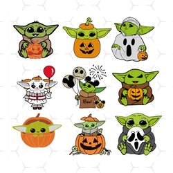 baby yoda halloween svg, halloween svg, halloween cut file, happy halloween svg, 2022 halloween svg, halloween svg for s