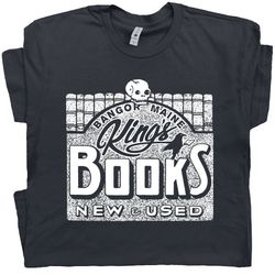 king bookstore t shirt cool book t shirts vintage horror movie tees occult stephen reading rules goth gothic edgar allan