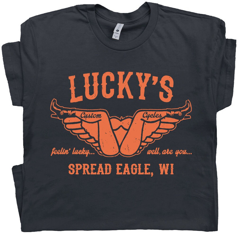 Luckys Motorcycle T Shirt Funny Motorcycle Shirt Offensive Motorcycle Vintage Graphic Tee Shirt Saying Rude Biker For Mens Womens Route 66 - 1.jpg