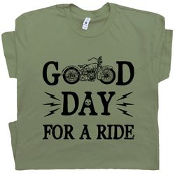 motorcycle t shirt vintage good day for a ride cool motorcycle shirts funny motorcycle shirt route 66 gift for biker tee