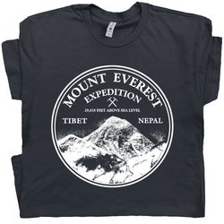 mount everest t shirt mountain climbing tee rock climbing glacier national park tee mount rainier zion rocky mountain ar