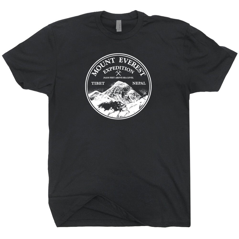 Mount Everest T Shirt Mountain Climbing Tee Rock Climbing Glacier National Park Tee Mount Rainier Zion Rocky Mountain Arches Graphic - 2.jpg