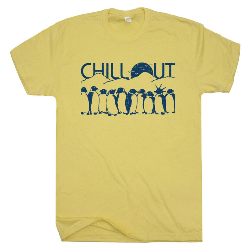 Penguin T Shirt Cool Retro Vintage Graphic Tee With Funny Saying Hilarious Pun For Men Women Chill Out Cute Unique Adorable Animal Novelty - 2.jpg
