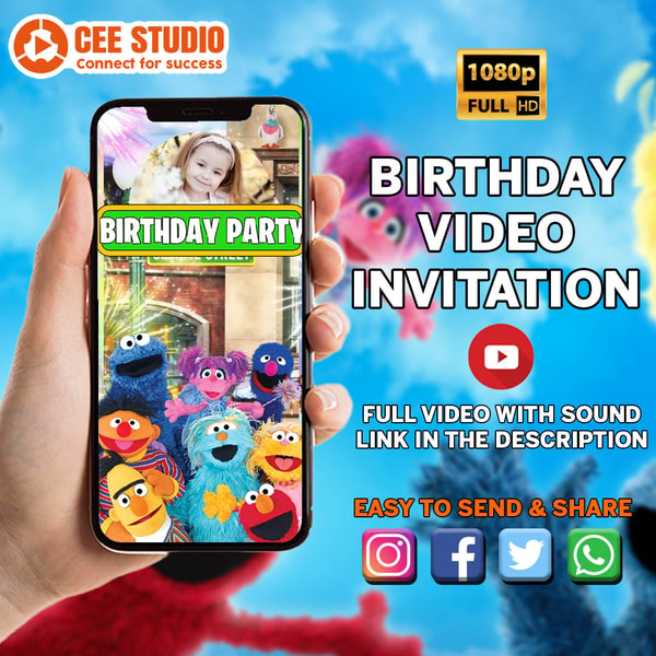 Birthday Video Invitation, Party labels, Video Invitation, I | Inspire ...