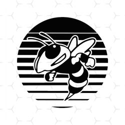 yellow jackets hornet svg, bee svg, hornet sunset pride mascot svg, wasp svg, cricut cut files , silhouette