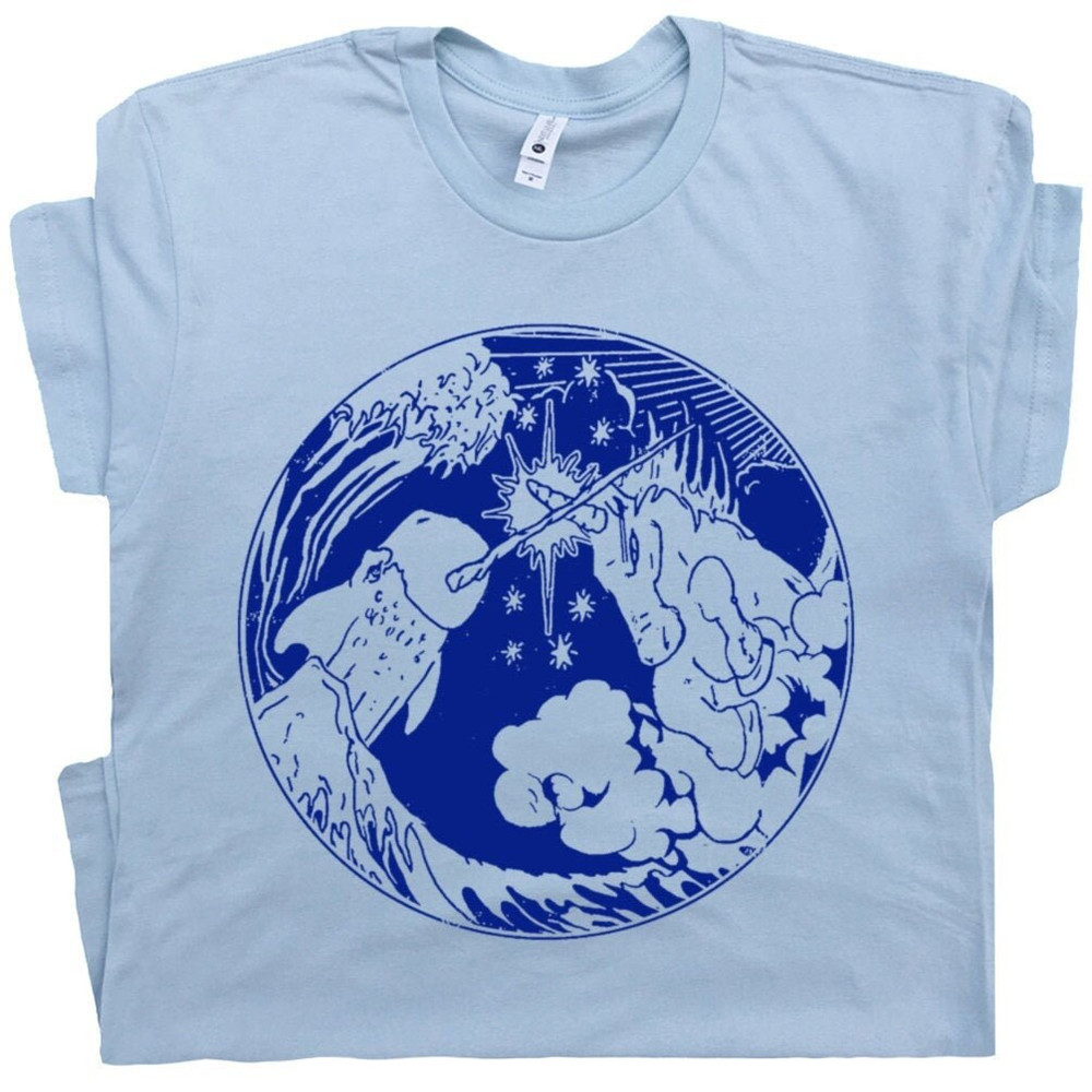 Unicorn T Shirt Unicorn Vs Narwhal T Shirt Retro Vintage Tee Cool Unique Witty Mens Womens Kids Tee Loch Ness Monster Surfing Sailing Tees - 1.jpg